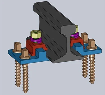 GNEE RAILWAY RAILWAY KPO Rail Fastening System