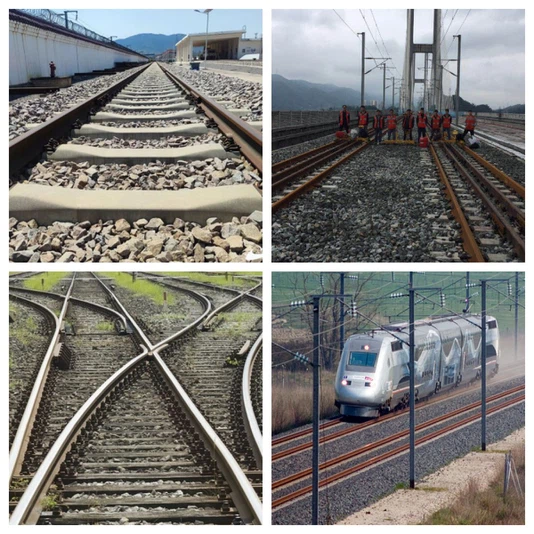 Ballasted track Ballasted track